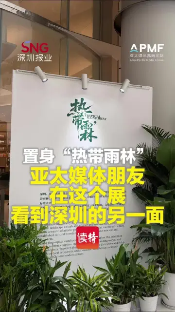 置身“热带雨林” 亚太媒体朋友在这个展看到深圳的另一面