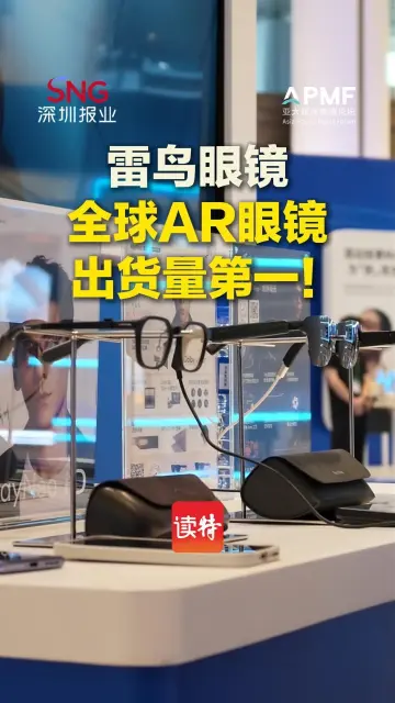 雷鸟眼镜：全球AR眼镜出货量第一！