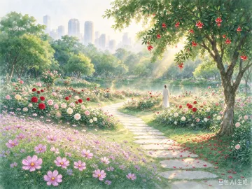 侨香花影
