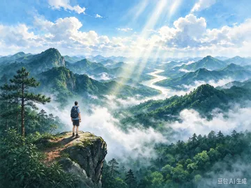 秋山一程,登高望远